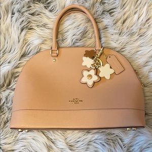 Coach Bag - light pink with keychain